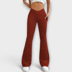Noirelle | Pantaloni Donna Svasati in Tessuto Elastico