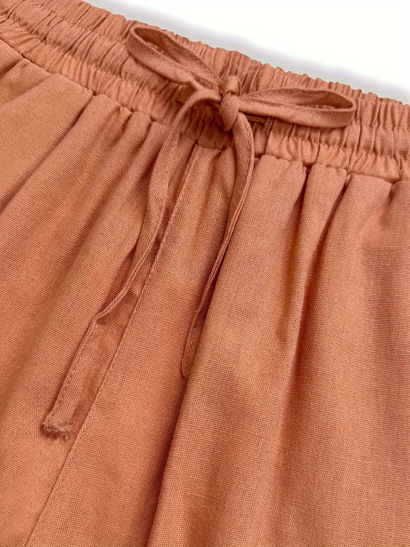 Sorina | Pantaloni larghi leggeri a vita alta