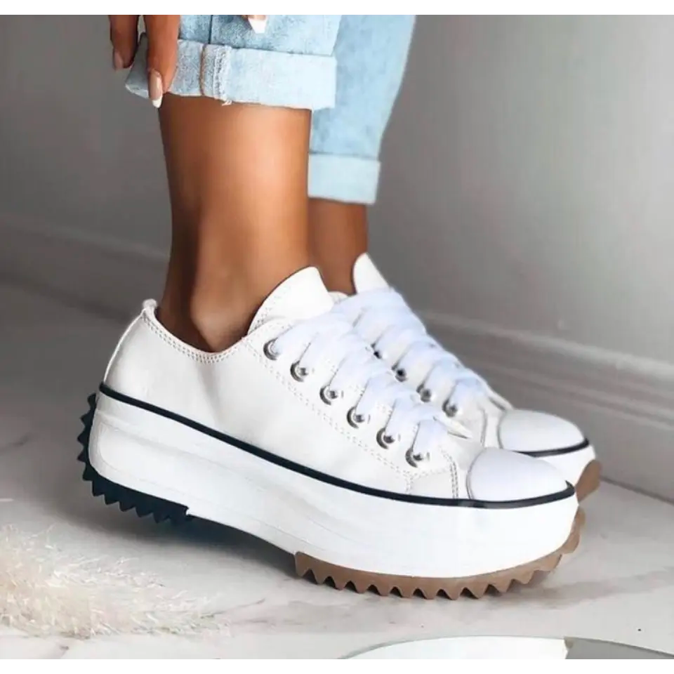 Zenvira | Sneakers Platform Casual da Donna con Lacci