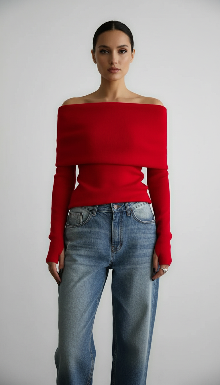 Odette | Maglione da donna con spalle scoperte