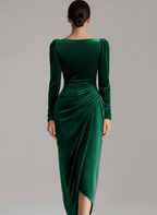 Giselle | Abito midi elegante da donna con arricciatura