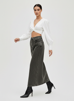 Brigitte | Gonna jeans maxi da donna a vita alta
