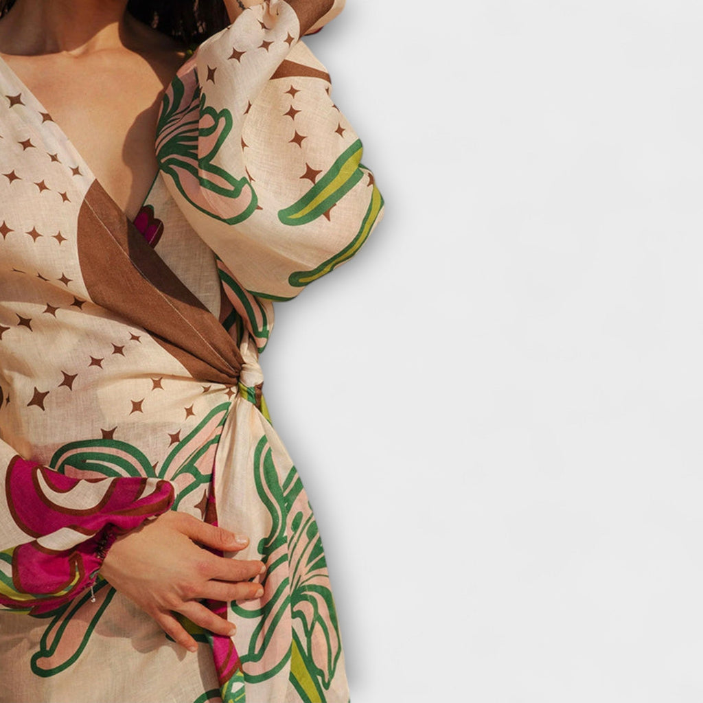 Mariselle | Abito Estivo Maxi Fantasia da Donna con Laccio