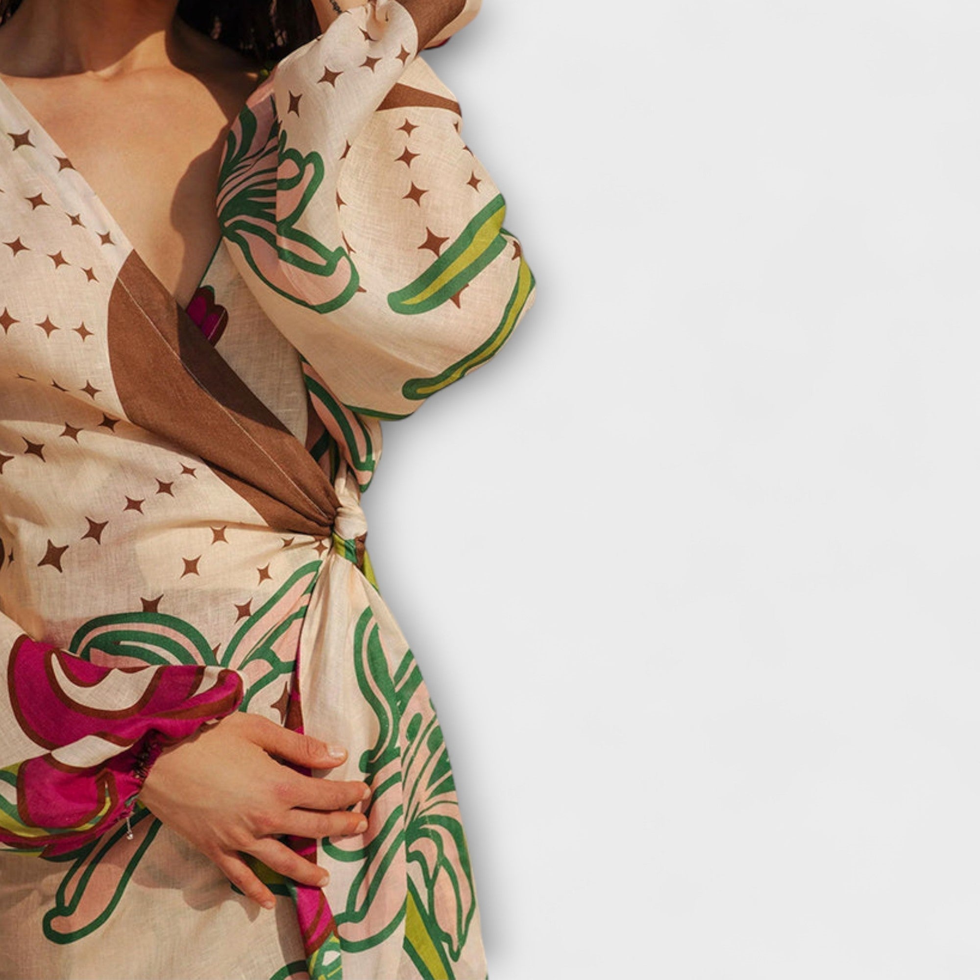 Mariselle | Abito Estivo Maxi Fantasia da Donna con Laccio