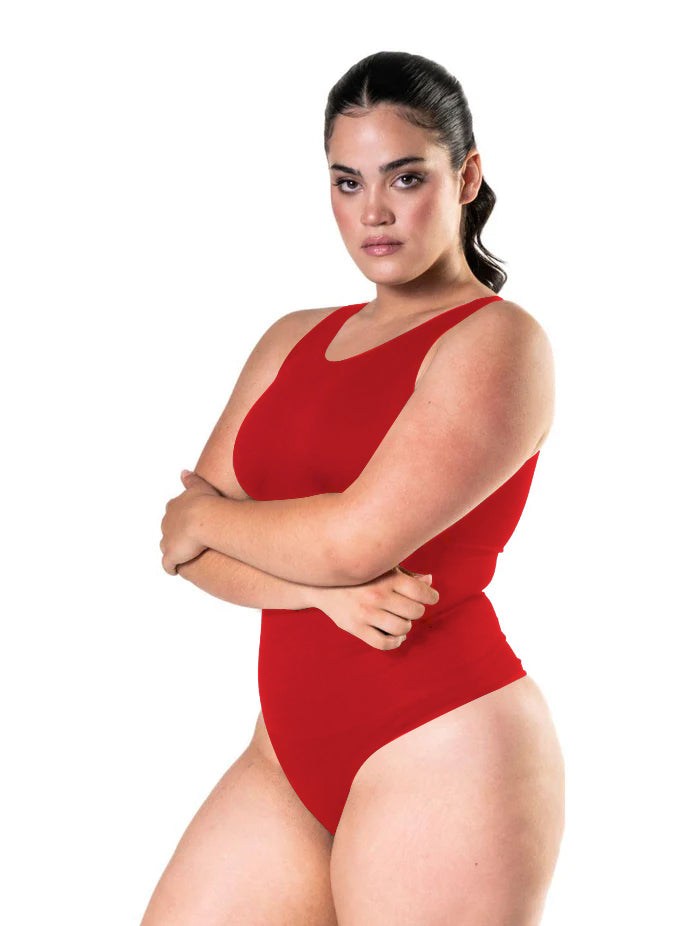 Lunessa | Damskie Body na Ramiączkach z Okrągłym Dekoltem