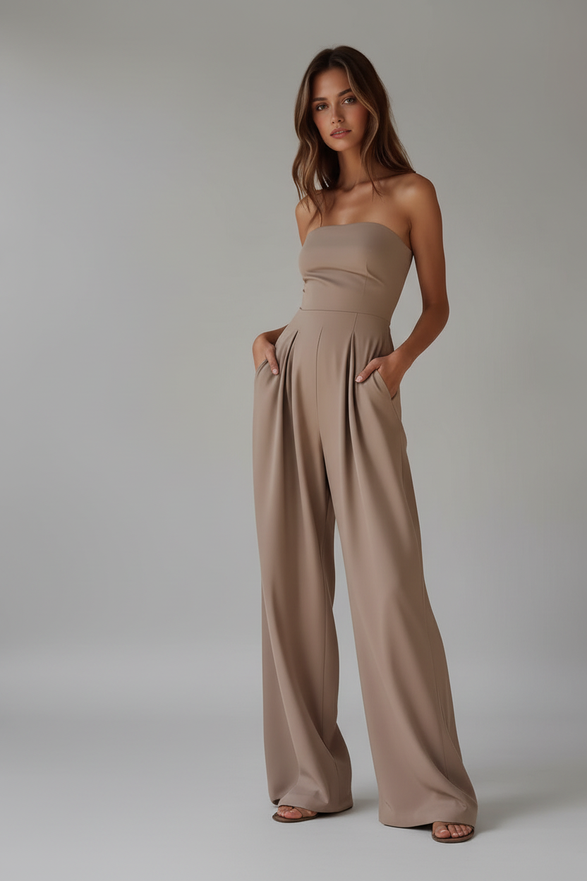 Beige Jumpsuit Studio