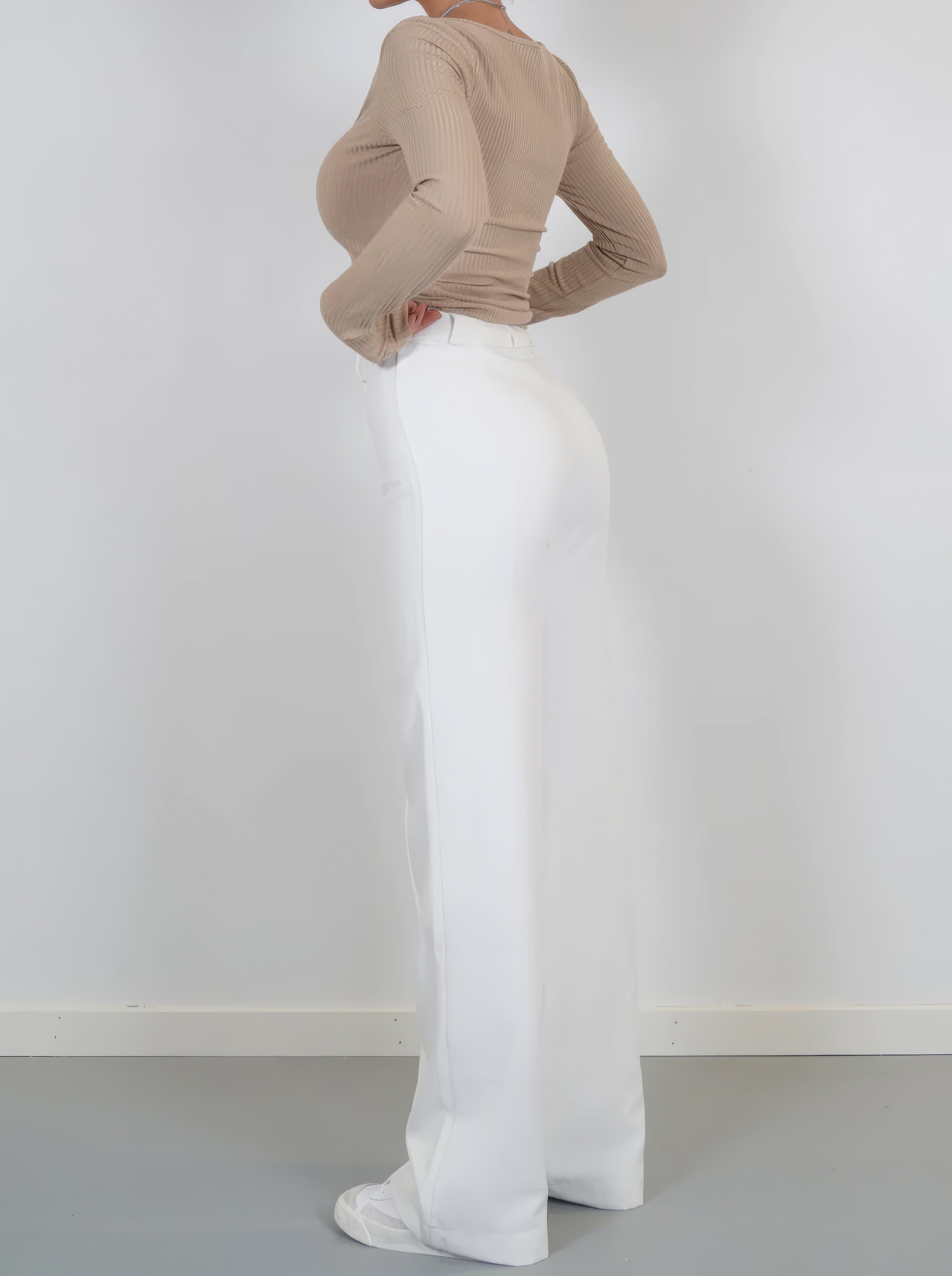 Elvoria | Pantaloni Eleganti Donna Dritti per il Lavoro