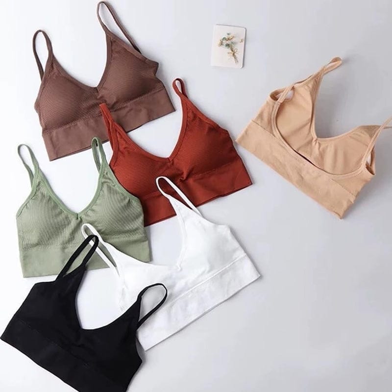 Nora | Reggiseno donna senza cuciture con spalline e supporto morbido