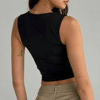 Nadira | Top donna senza maniche con spalline larghe