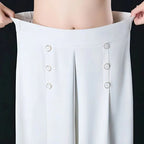 Calèna | Eleganti Pantaloni Palazzo Larghi a Vita Alta