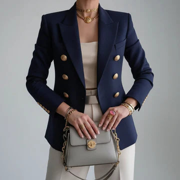 Elowen | Giacca doppiopetto elegante da donna in stile classico
