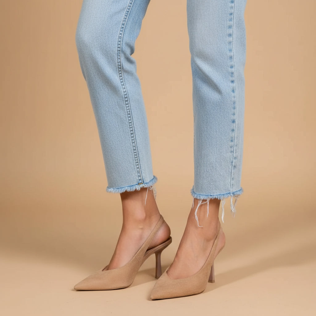Zunaira | Eleganti Décolleté Slingback con Tacco Aperto