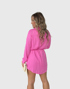 Milena | Abito camicia casual da donna mini con bottoni