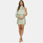 Veloura | Abito Mini in Raso da Donna Monospalla