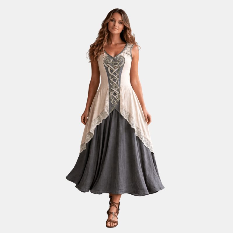 Elaris | Abito Estivo Maxi Boho da Donna con Nodo Celtico