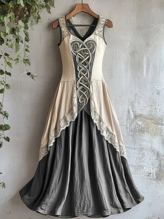 Elaris | Abito Estivo Maxi Boho da Donna con Nodo Celtico