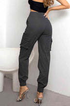 Rovena | Pantaloni Cargo Donna a Vita Alta Tapered Casual