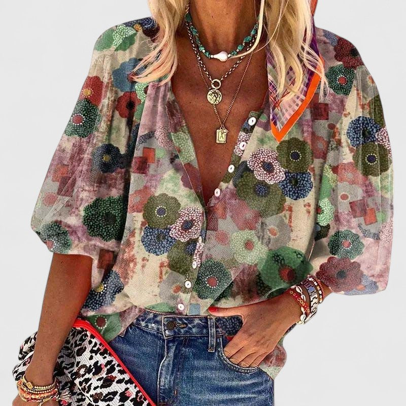 Marivelle | Blusa estiva casual da donna con stampa floreale
