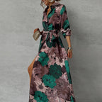 Floravia | Abito Estivo Maxi Donna a Fiori con Cintura