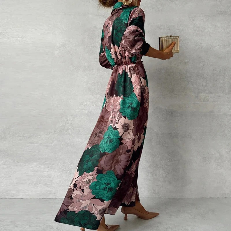 Floravia | Abito Estivo Maxi Donna a Fiori con Cintura