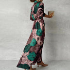 Floravia | Abito Estivo Maxi Donna a Fiori con Cintura