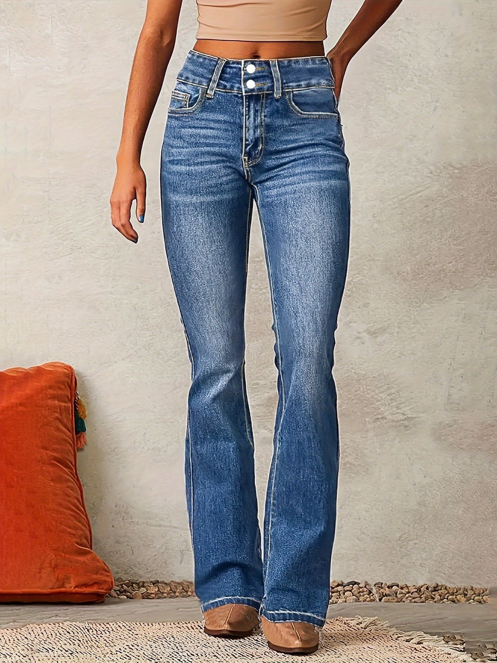 Aurielle | Jeans a Zampa da Donna a Vita Alta