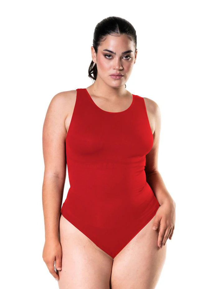 Lunessa | Damskie Body na Ramiączkach z Okrągłym Dekoltem