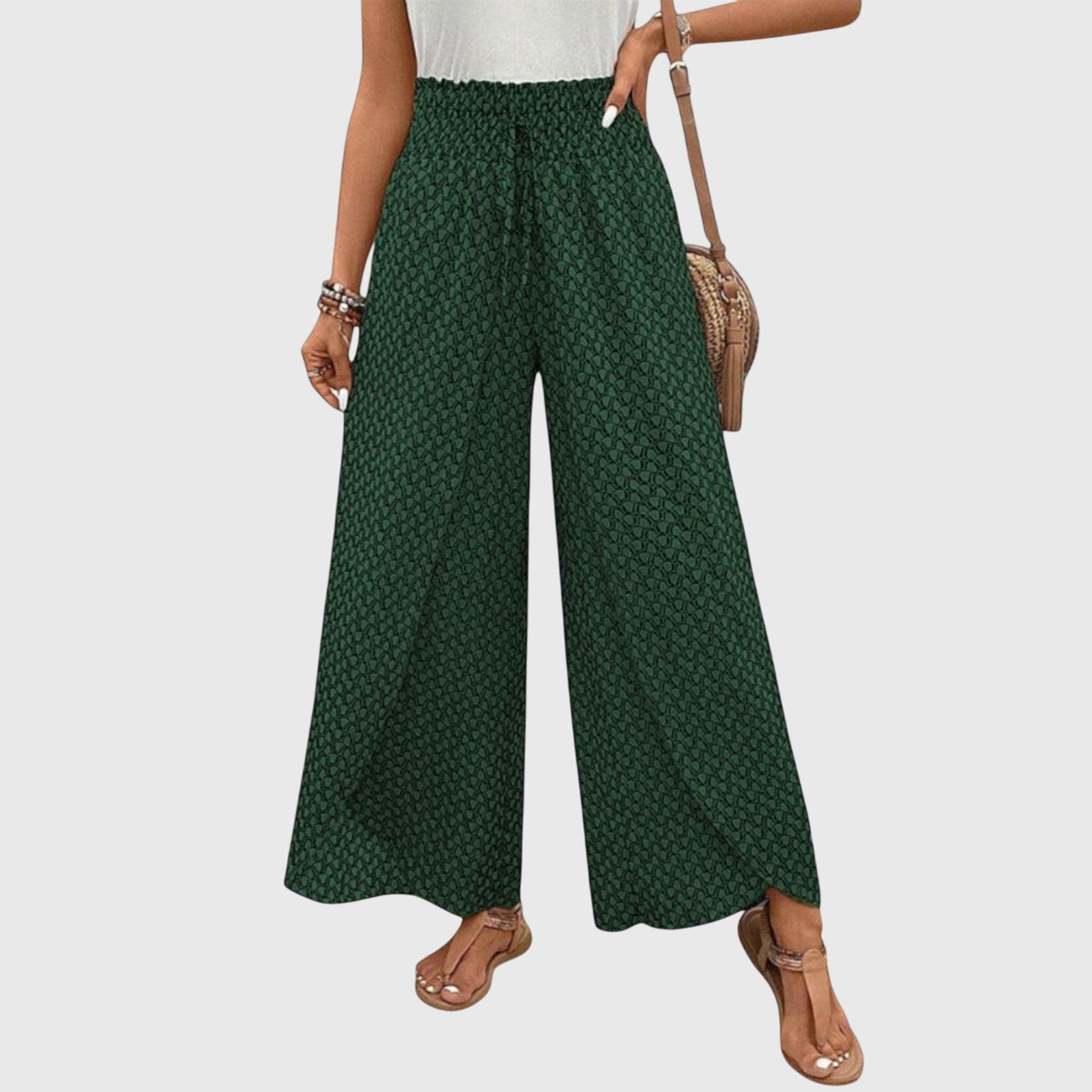 Zanirra | Pantaloni Palazzo Estivi Donna Vita Alta Gamba Larga