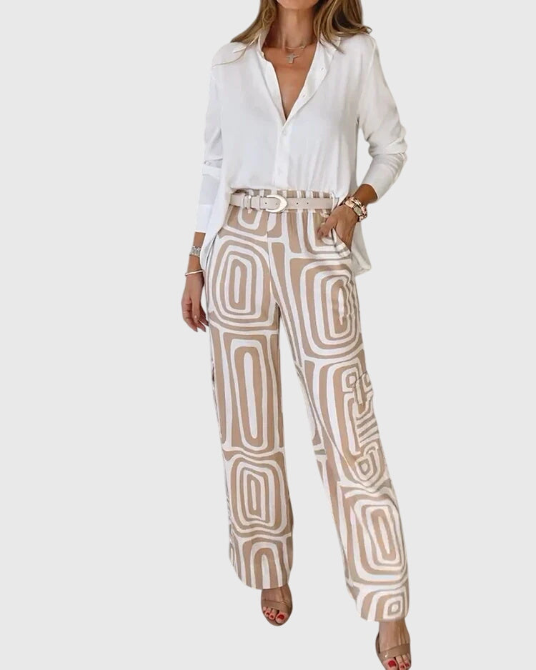 Karolinka | Pantaloni Donna Fantasia Vita Alta