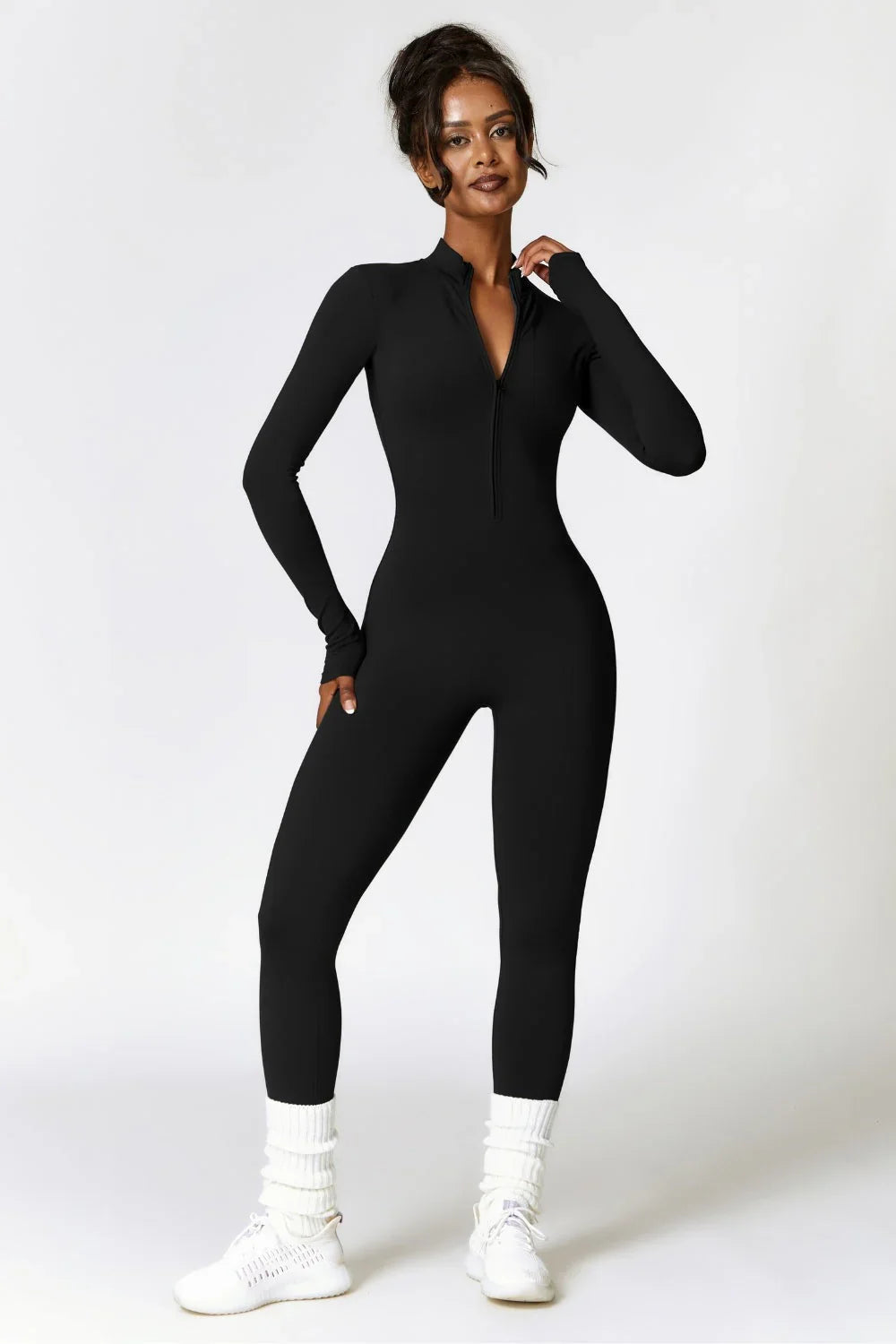 Althea | Tuta Sportiva Donna Attillata con Cerniera e Maniche Lunghe