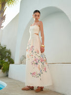 Solmira | Abito Estivo Maxi Donna a Fiori con Spacco