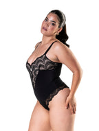 Roselle | Damskie Body z Koronkowym Przodem