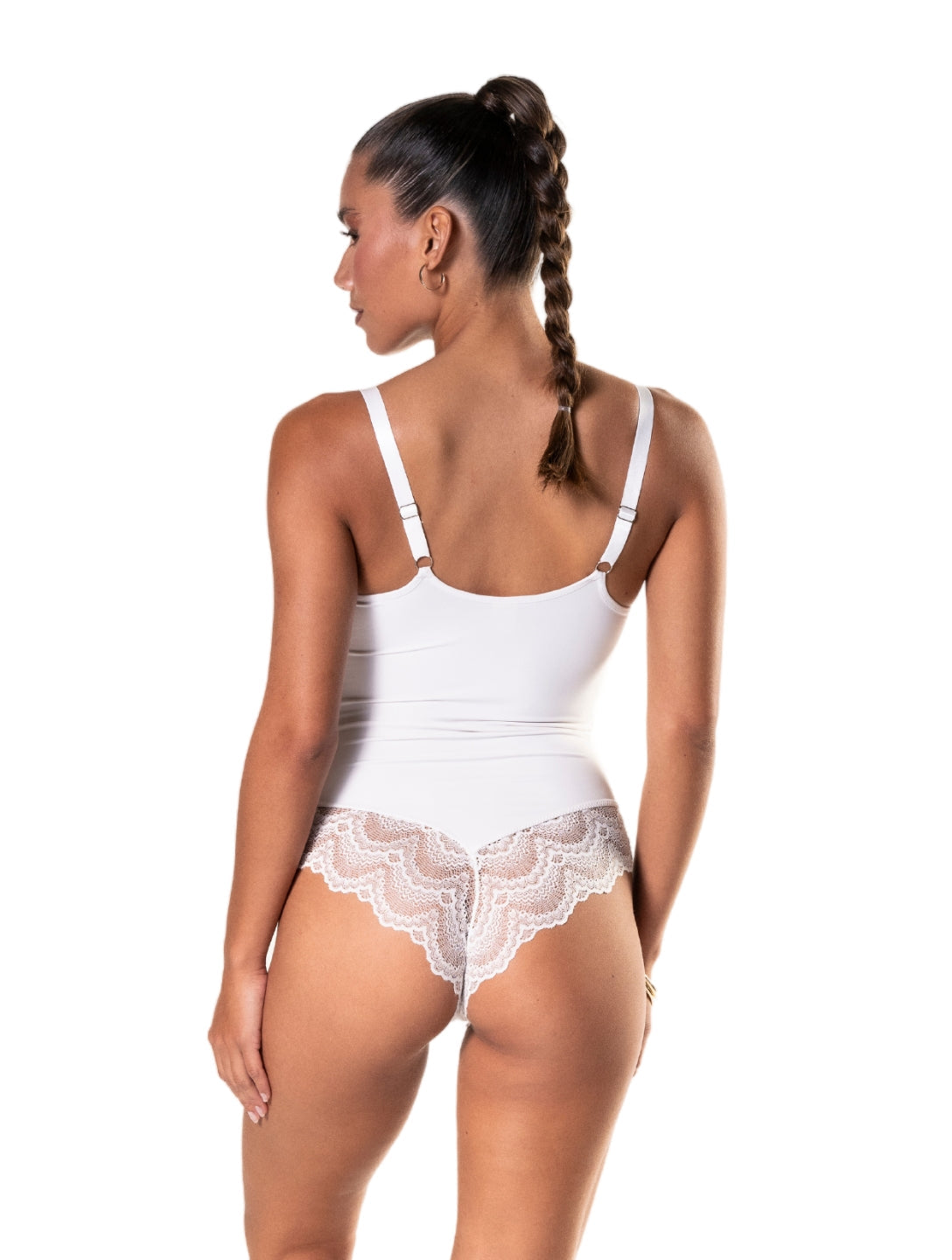 Roselle | Damskie Body z Koronkowym Przodem