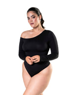 Leilani | Damskie Body na Jedno Ramię z Długim Rękawem