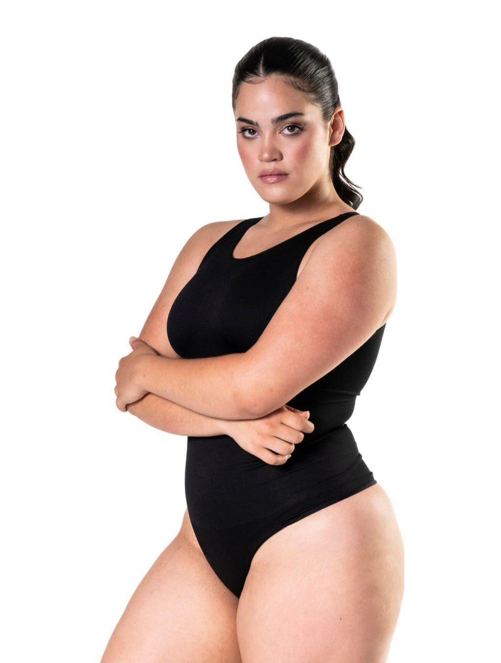 Lunessa | Damskie Body na Ramiączkach z Okrągłym Dekoltem