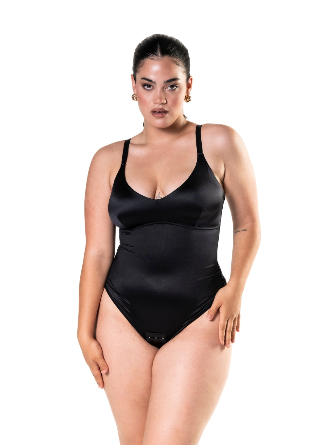 Velisse | Damskie Satynowe Body String Dopasowane