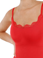 Lyla | Body Stringa Senza Cuciture da Donna con Rifiniture in Pizzo