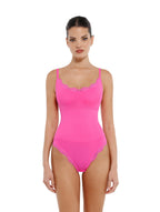 Lyla | Body Stringa Senza Cuciture da Donna con Rifiniture in Pizzo