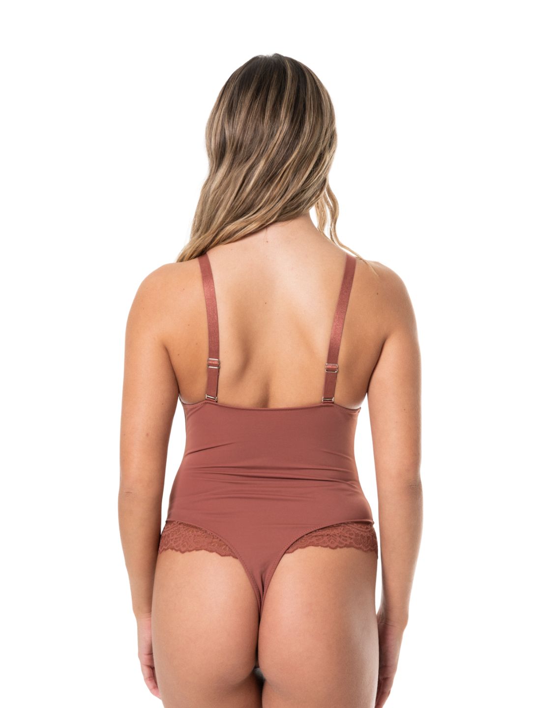 Vivienne | Damskie Koronkowe Body z Dekoltem V