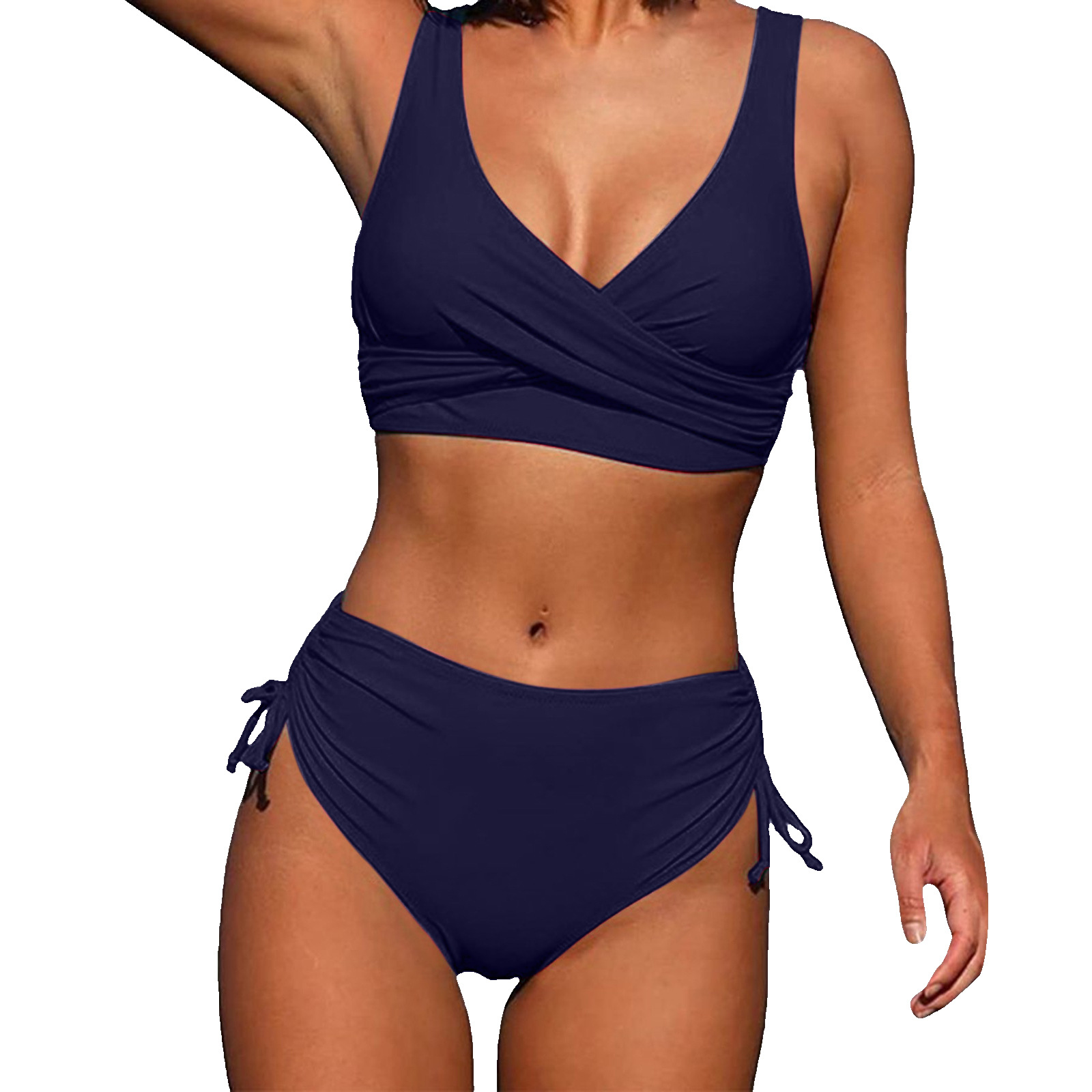 Mireya | Damskie Bikini z Wysokim Stanem i Regulacją Po Bokach
