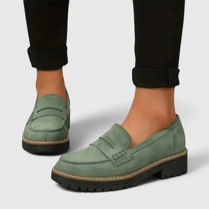 Dorvella | Women's Slip-On Moccasins with Thick Sole Casual