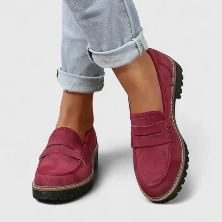 Dorvella | Women's Slip-On Moccasins with Thick Sole Casual