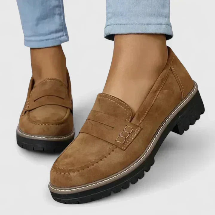 Dorvella | Women's Slip-On Moccasins with Thick Sole Casual