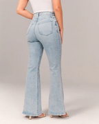 Veloria | Jeans a zampa da donna a vita alta casual