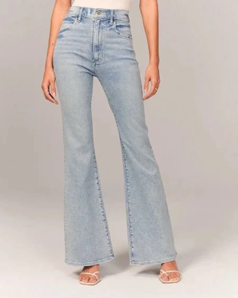 Veloria | Jeans a zampa da donna a vita alta casual