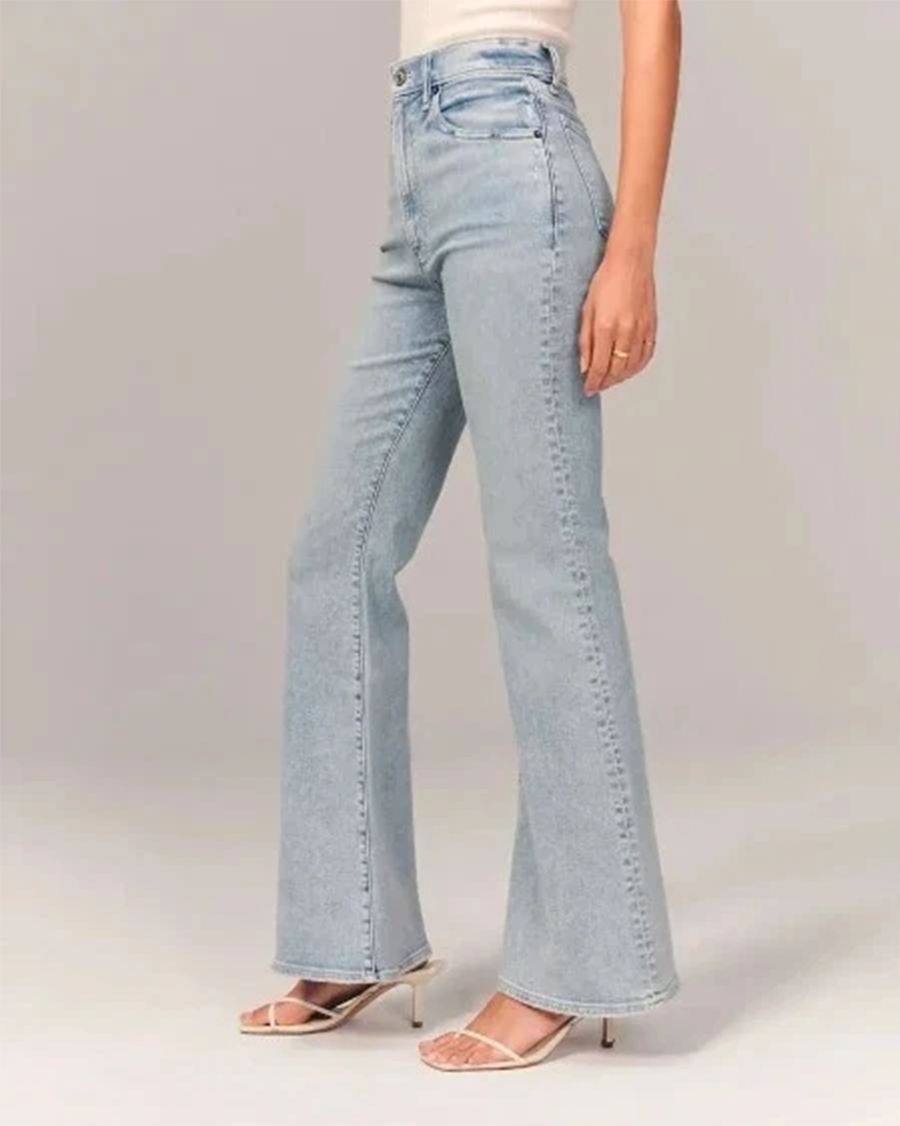 Veloria | Jeans a zampa da donna a vita alta casual