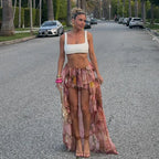 Rosette | Women's Summer Asymmetric Floral Mini Skirt