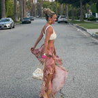 Rosette | Women's Summer Asymmetric Floral Mini Skirt