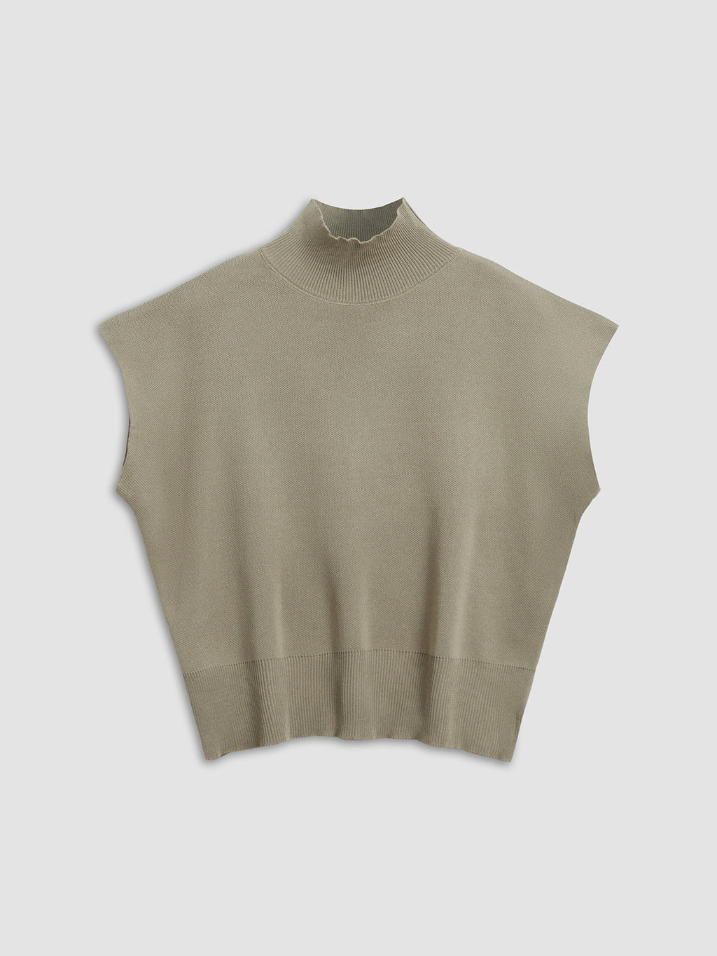 Livia | Top Casual Elegante da Donna con Collo Alto e Maniche Corte