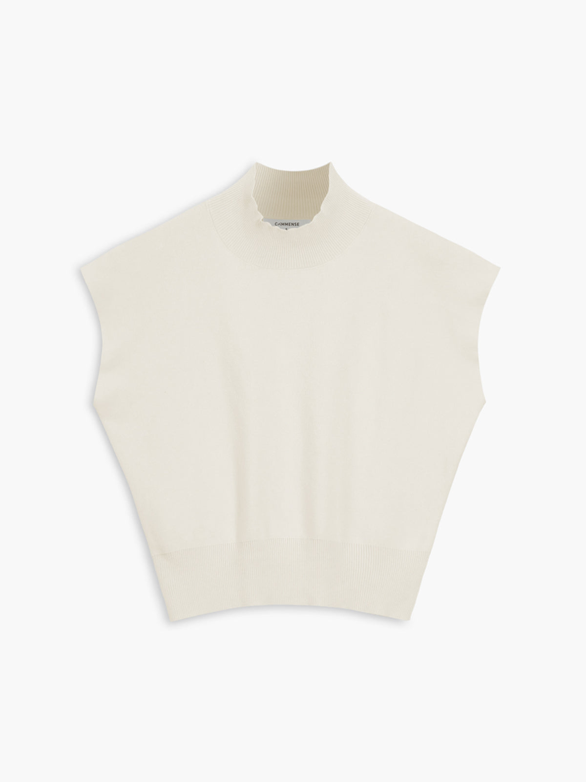 Livia | Top Casual Elegante da Donna con Collo Alto e Maniche Corte